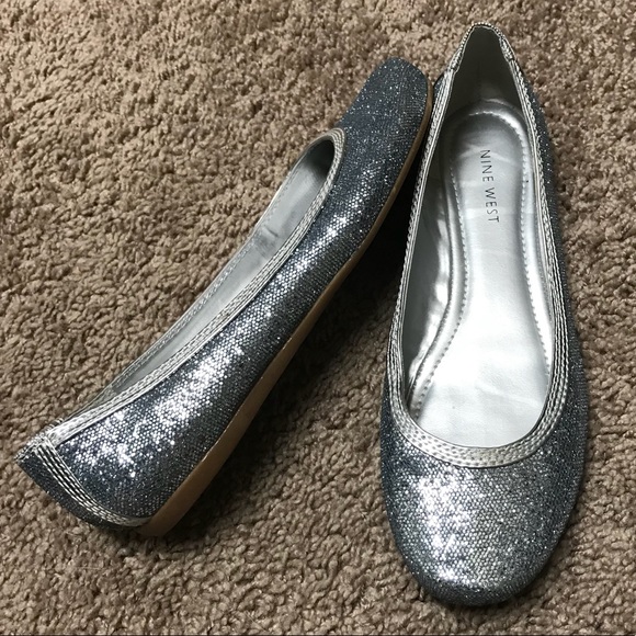nine west sparkle flats
